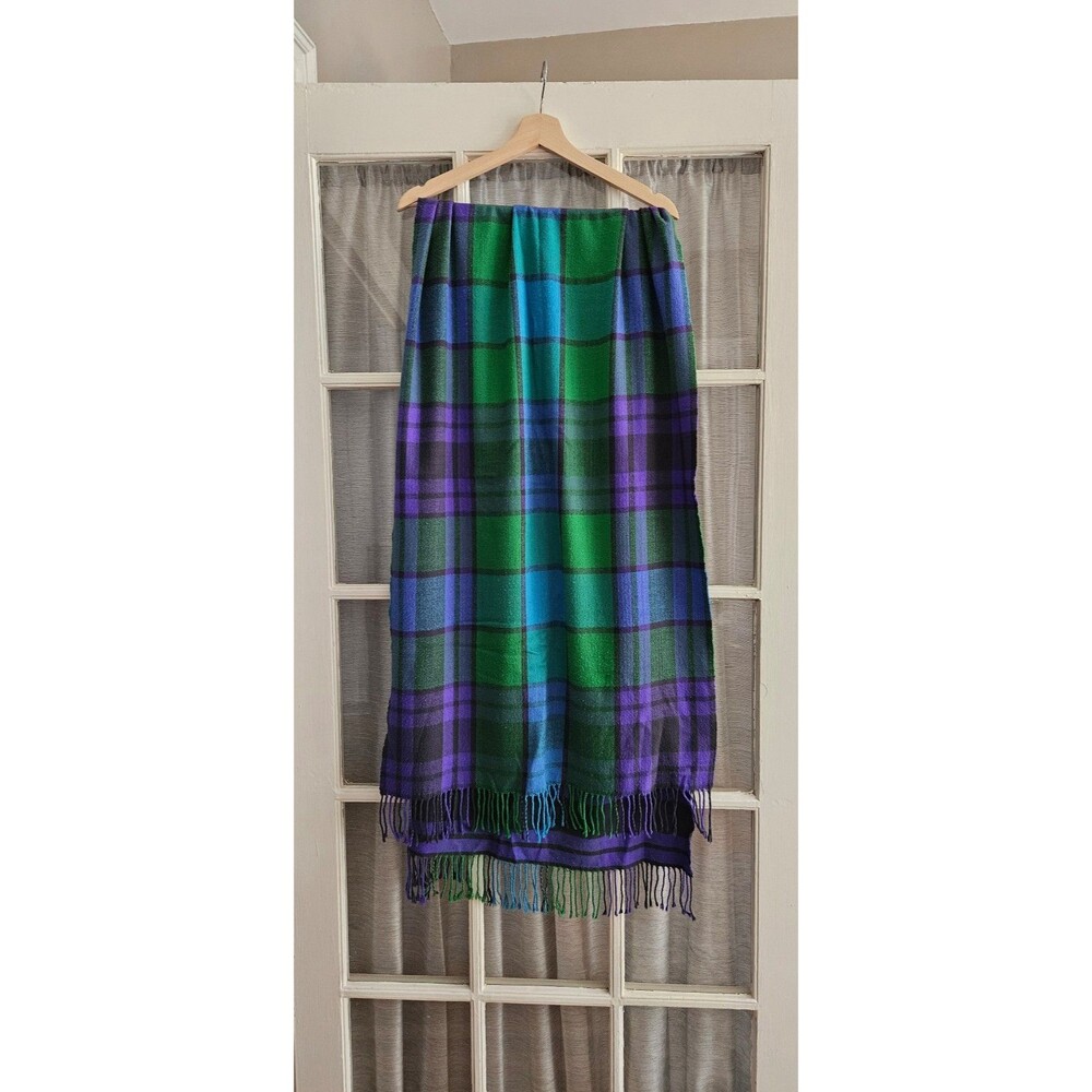 Gap Plaid + Striped Blanket Scarf